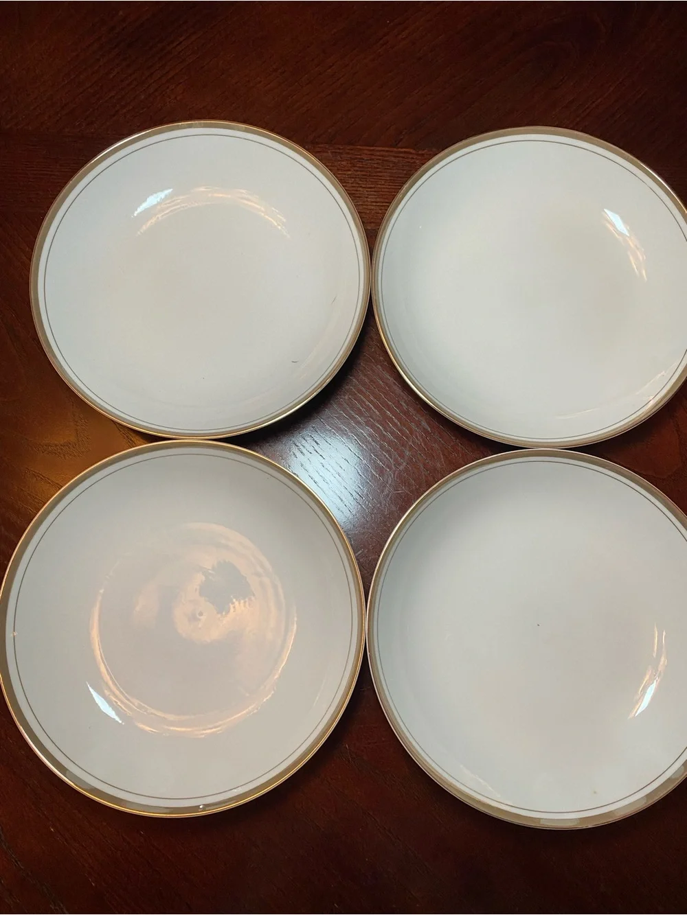 Royalton China Co Translucent Porcelain Fine China Bowls Gold Rim - Elegant Home
